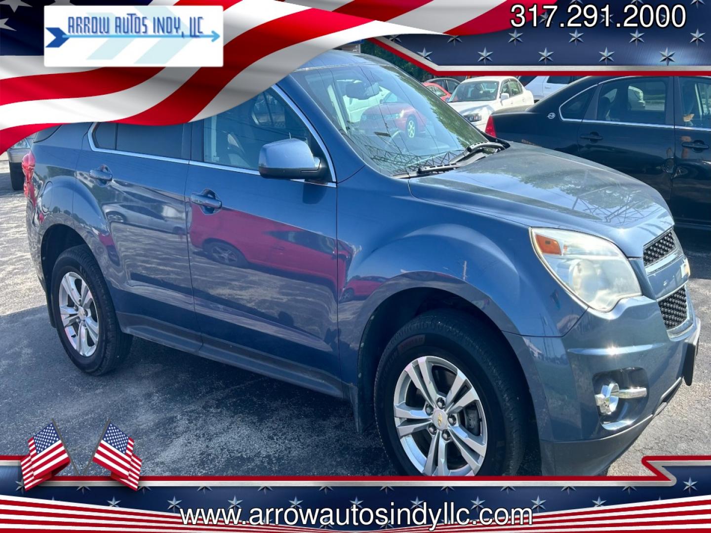 2011 BLUE /GRAY Chevrolet Equinox LT (2CNALDEC6B6) with an 2.4L L4 DOHC 16V engine, 6-Speed Automatic transmission, located at 2710A Westlane Rd., Indianapolis, IN, 46268, (317) 291-2000, 39.885670, -86.208160 - Photo#0